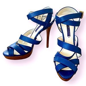 Vintage Ralph Lauren Collection Purple Label Sapphire Stiletto Heels